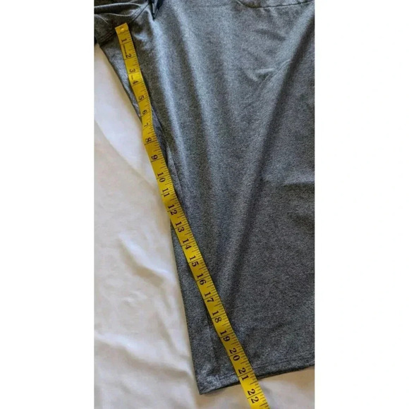 Tek Gear Women's Drytek Heather Gray Workout Capris Zip Pockets Size 2X EUC - Picture 6 of 7